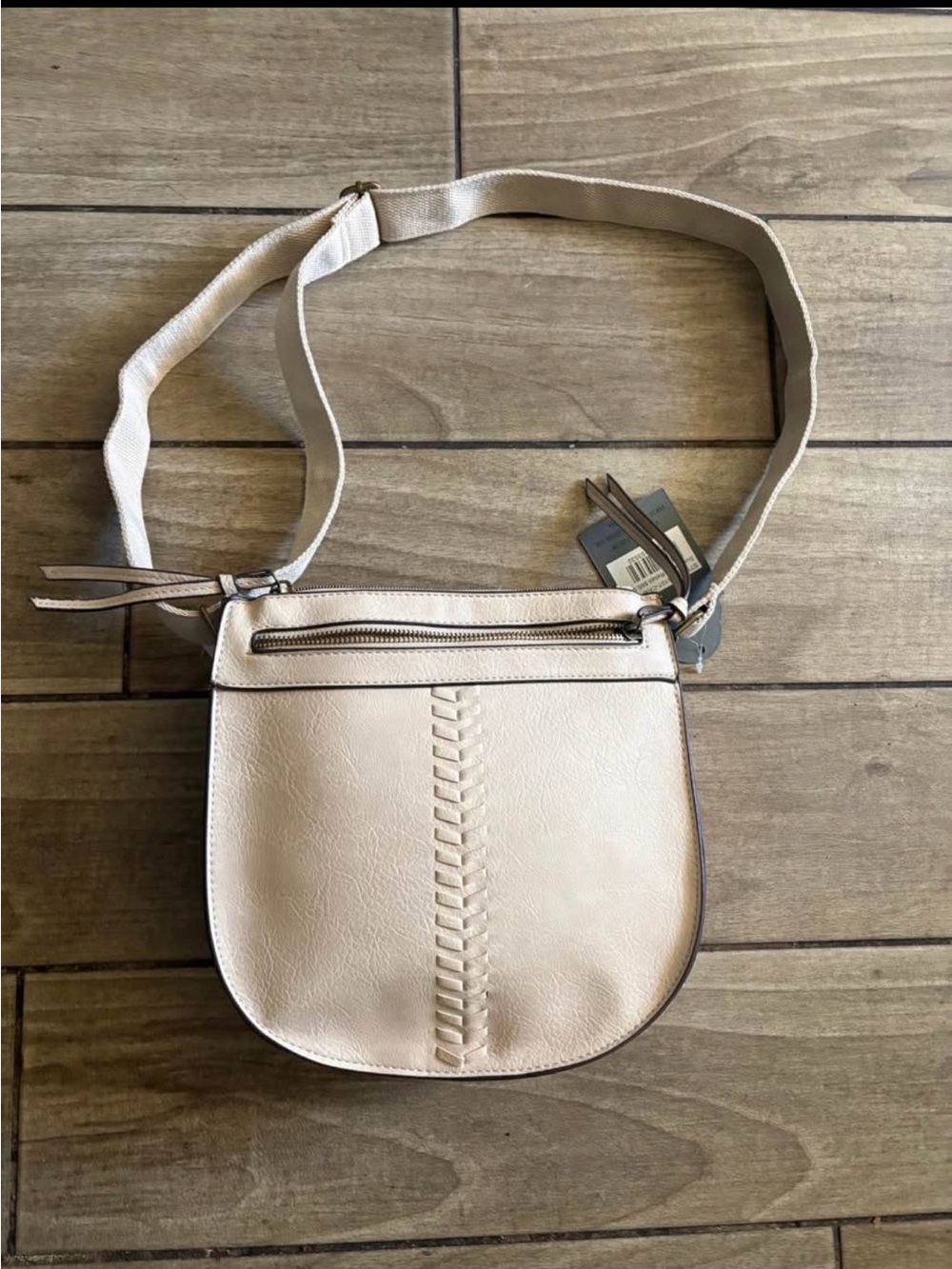 Women’s Crossbody Bag in Light Beige - Casual Everyday Style